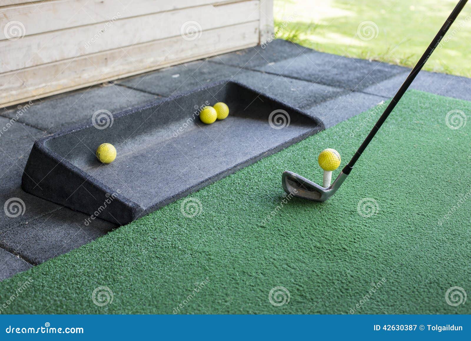 Shooting a Golf Ball stock image Image of competition 42630387