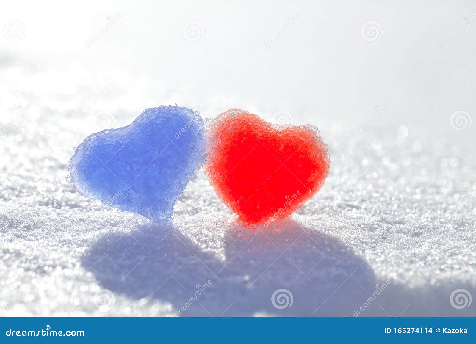 Image of Winter Love, Snow Scene and Heart Stock Photo - Image of ...