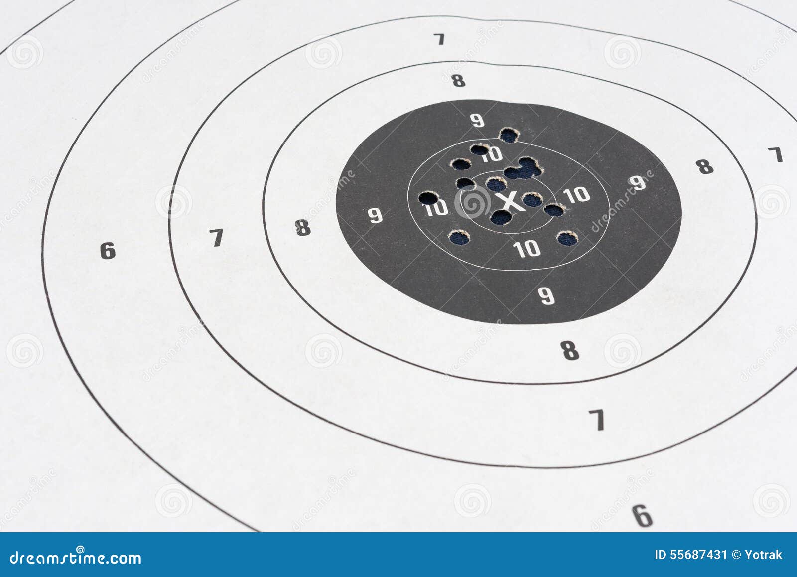 Shooting target stock image. Image of hole, texture, military 55687431