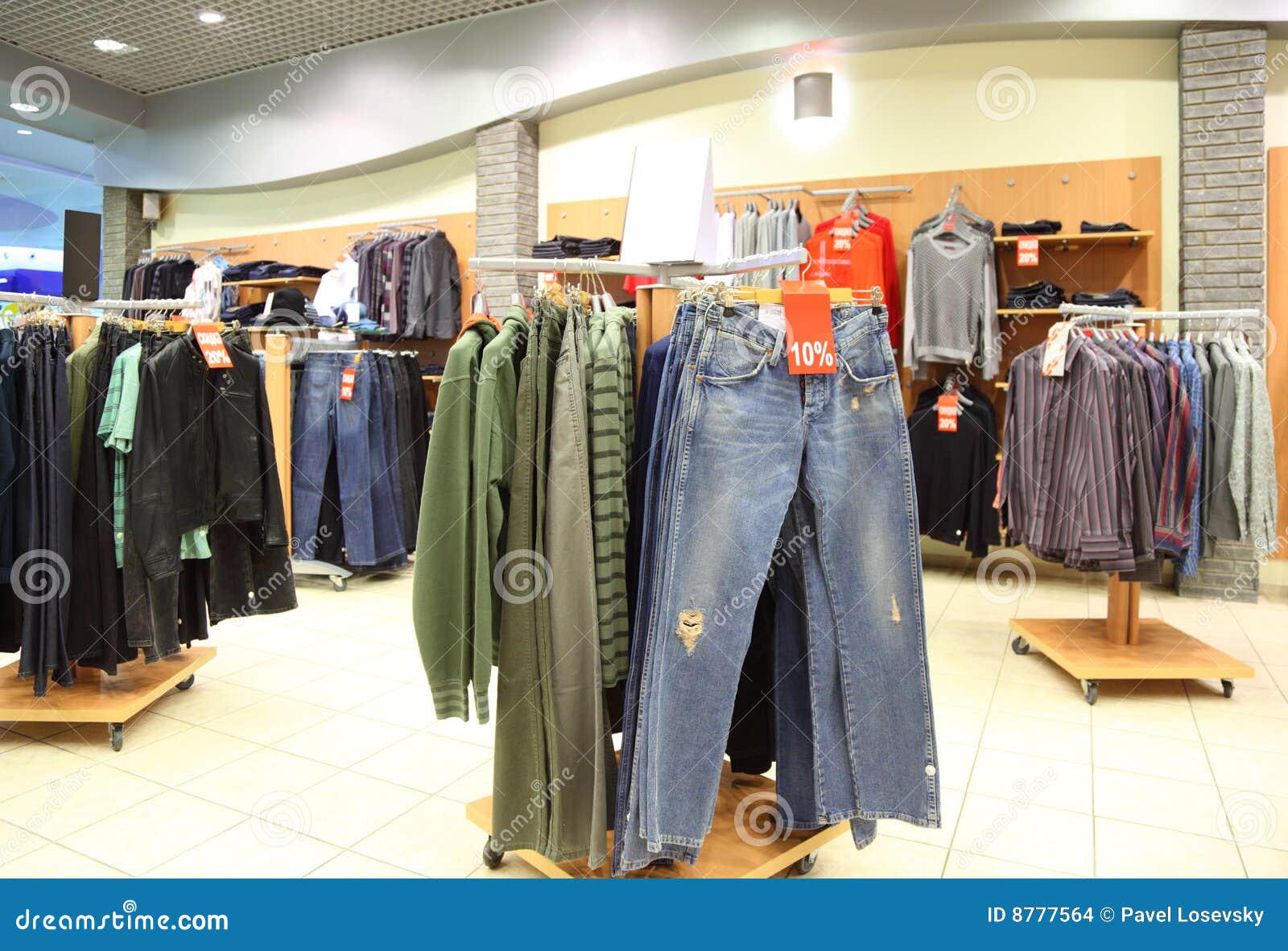Shop with clothes stock photo. Image of merchandise, casual - 8777564