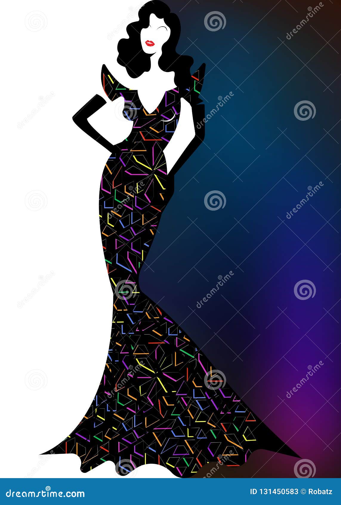 Shop Logo Fashion Woman, Brunette Silhouette Diva. Company Logo Design ...