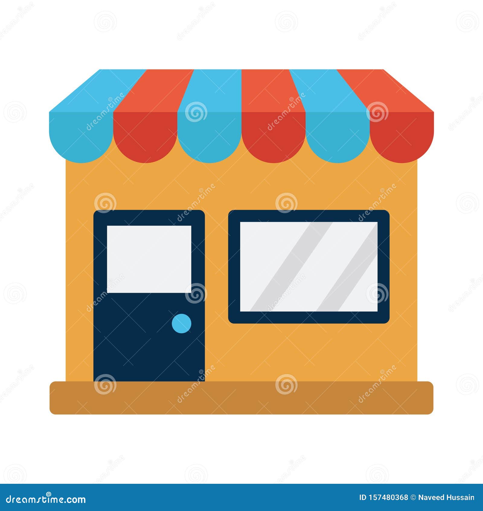  Shop flat vector  icon stock vector  Illustration of 
