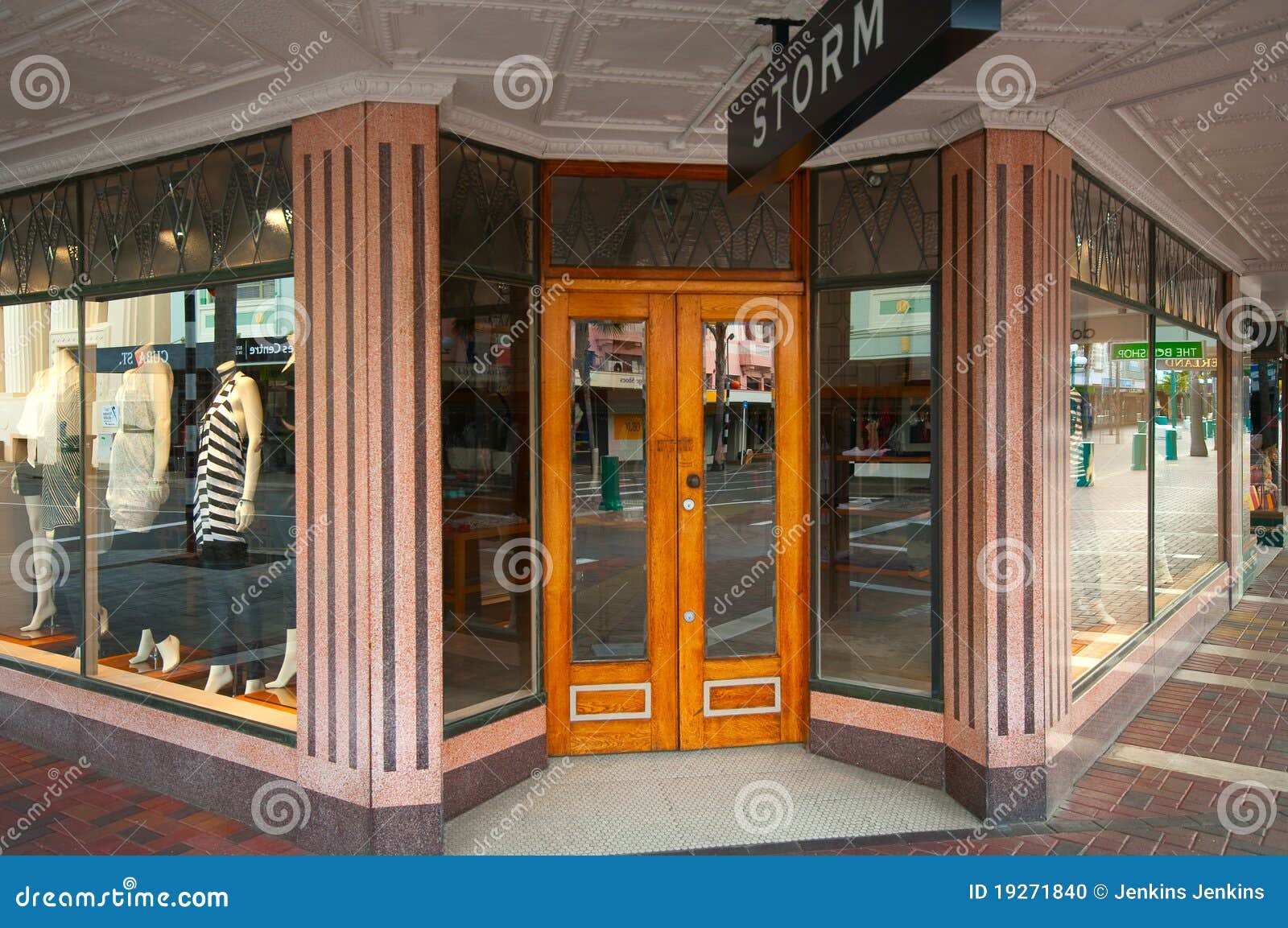 Shop Frontage on an Art Deco Building in Napier Editorial Image Image