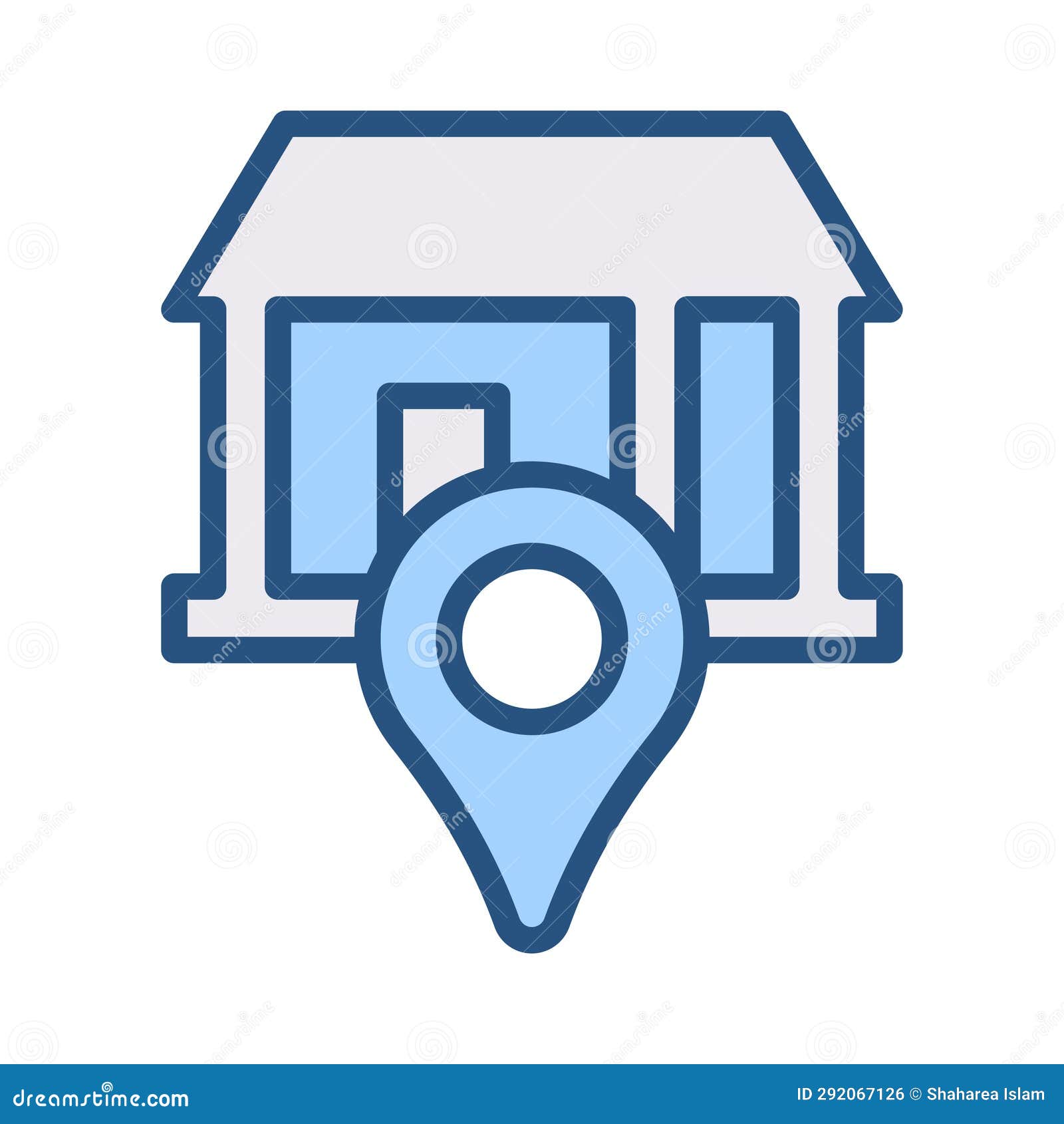 Shop location icon stock illustration. Illustration of meticulously
