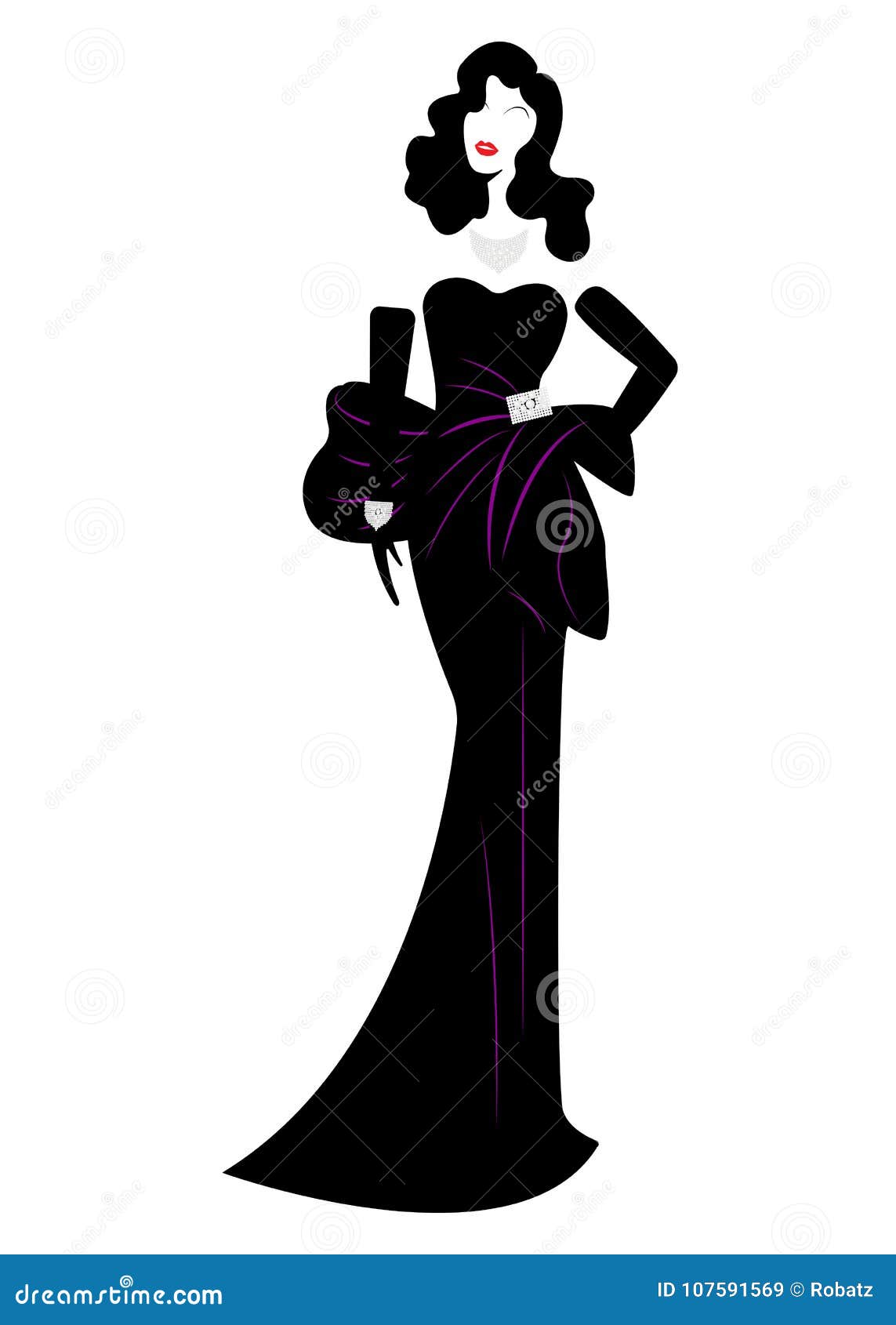 Shop Logo Fashion Woman, Black Silhouette Diva. Company Logo Design ...