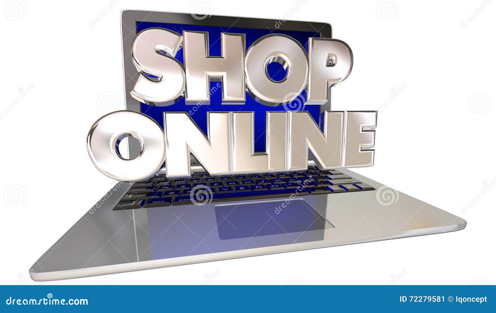Shop Online site Store Stock Illustration Illustration
