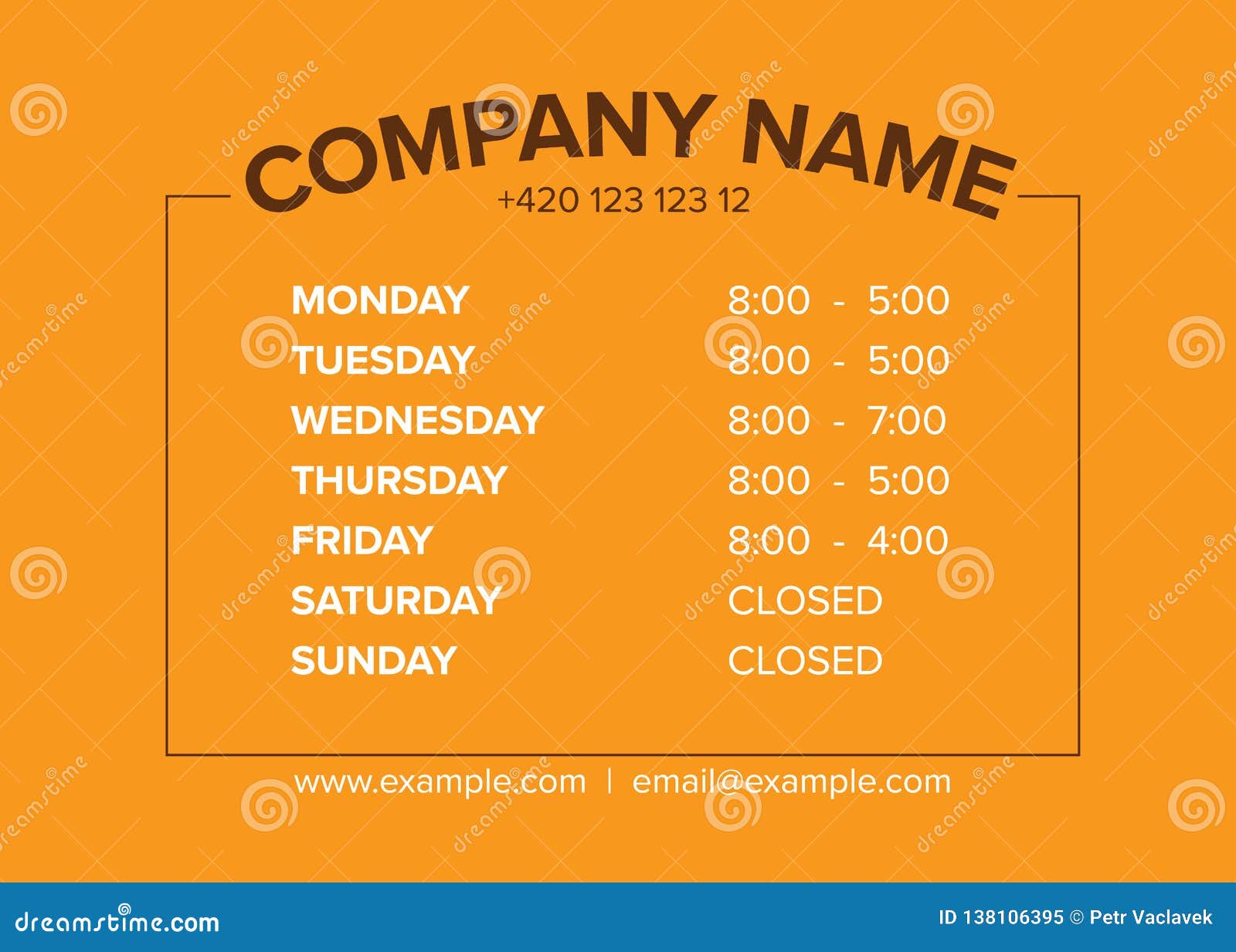 Shop Opening Time Hours Vector Template Stock Vector Illustration of Shop Opening Time Hours Vector Template Stock Vector Illustration of