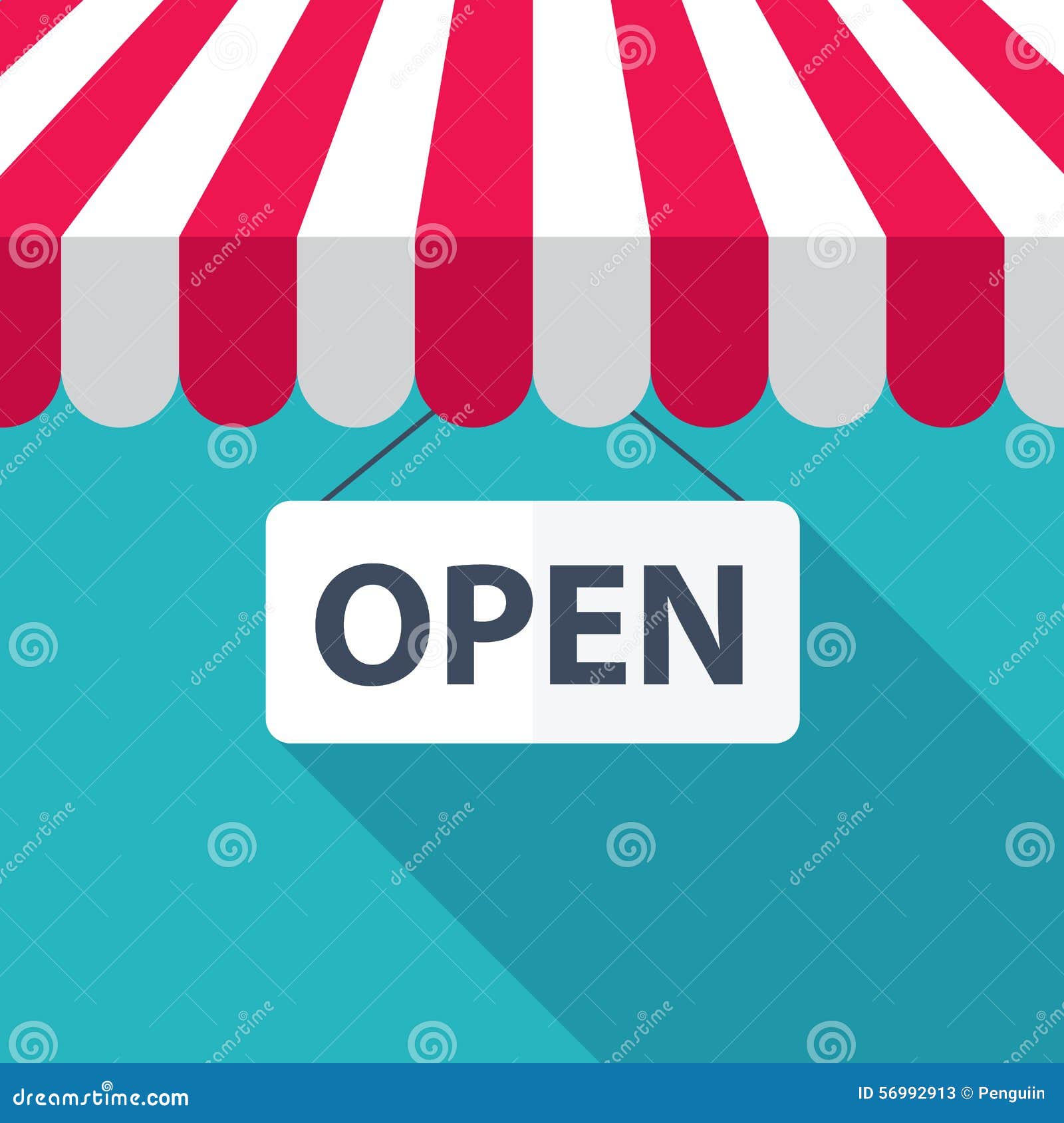 Shop Roof With Open, Illustration Stock Vector Image 56992913