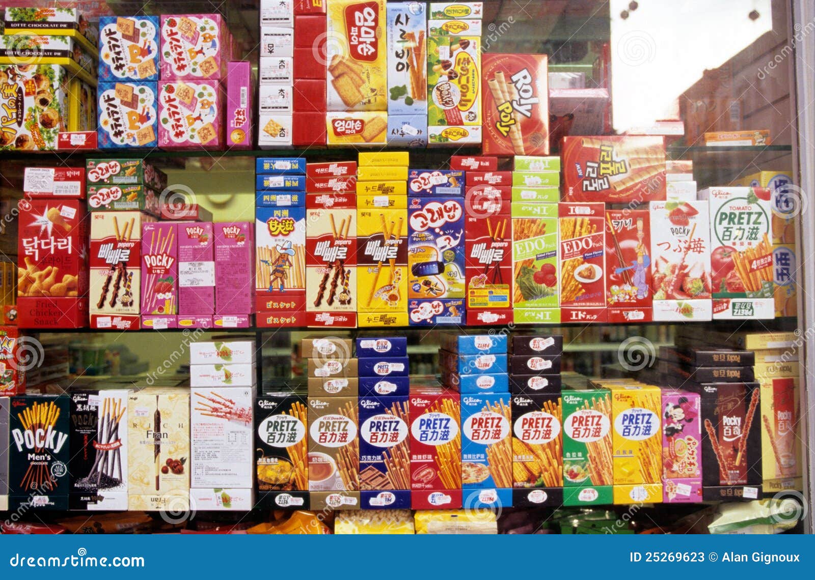 A Shop Selling Various Snacks in Chinatown, London Editorial Stock