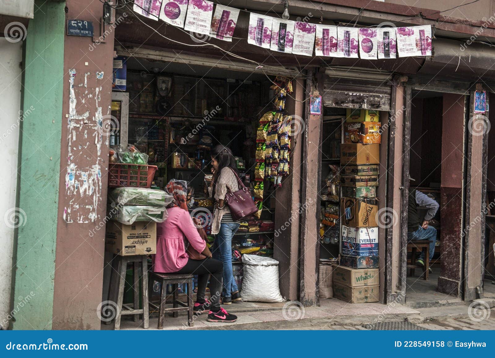 Shops on the Streets of Kathmandu Editorial Stock Photo - Image of asia