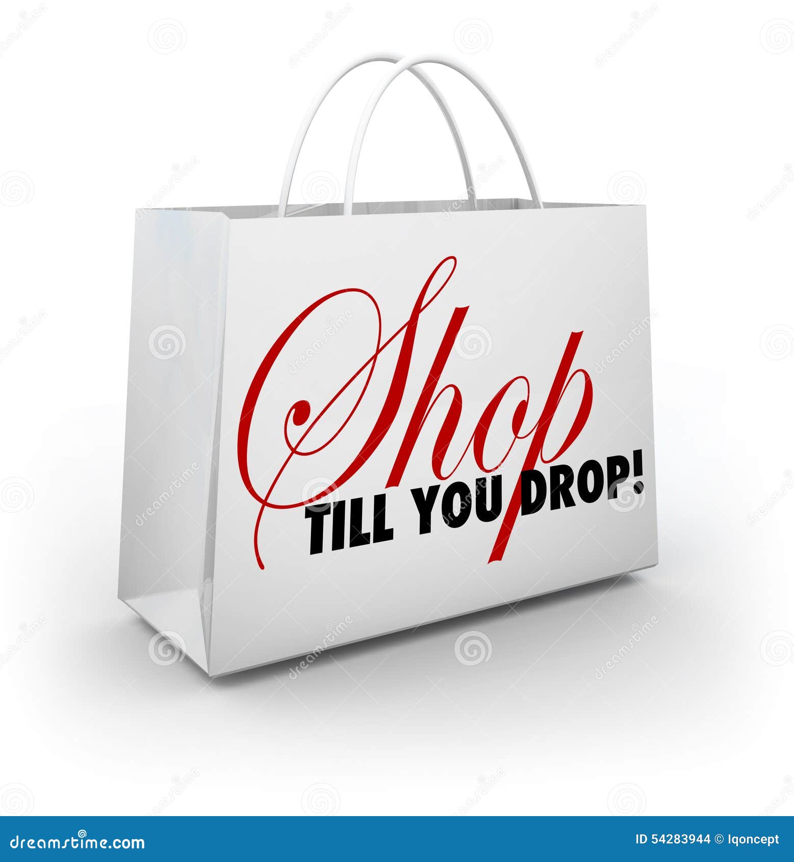Shop till you drop meaning