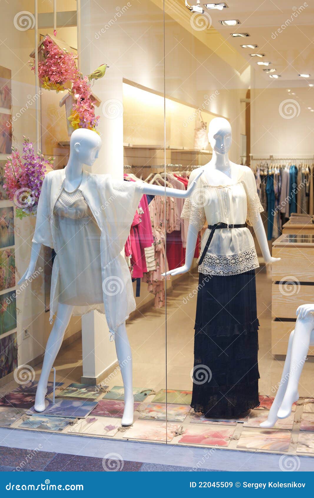 Shop window stock image. Image of modern, casual, dummy - 22045509