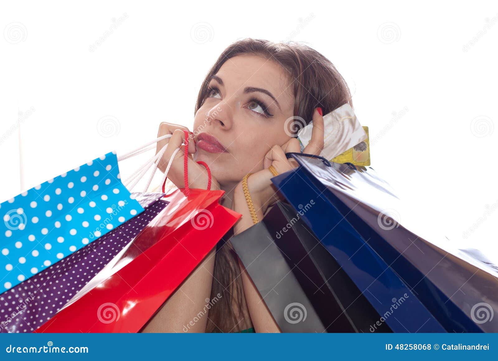 shopaholic shopping woman