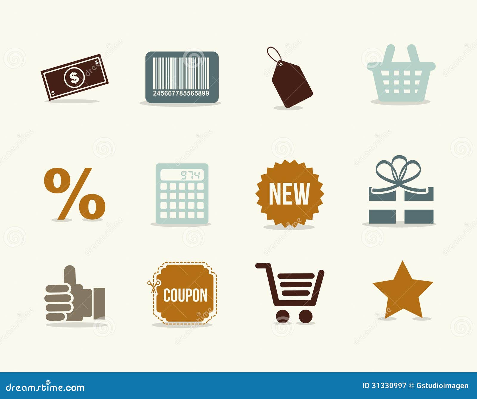 Discount code - Free commerce and shopping icons