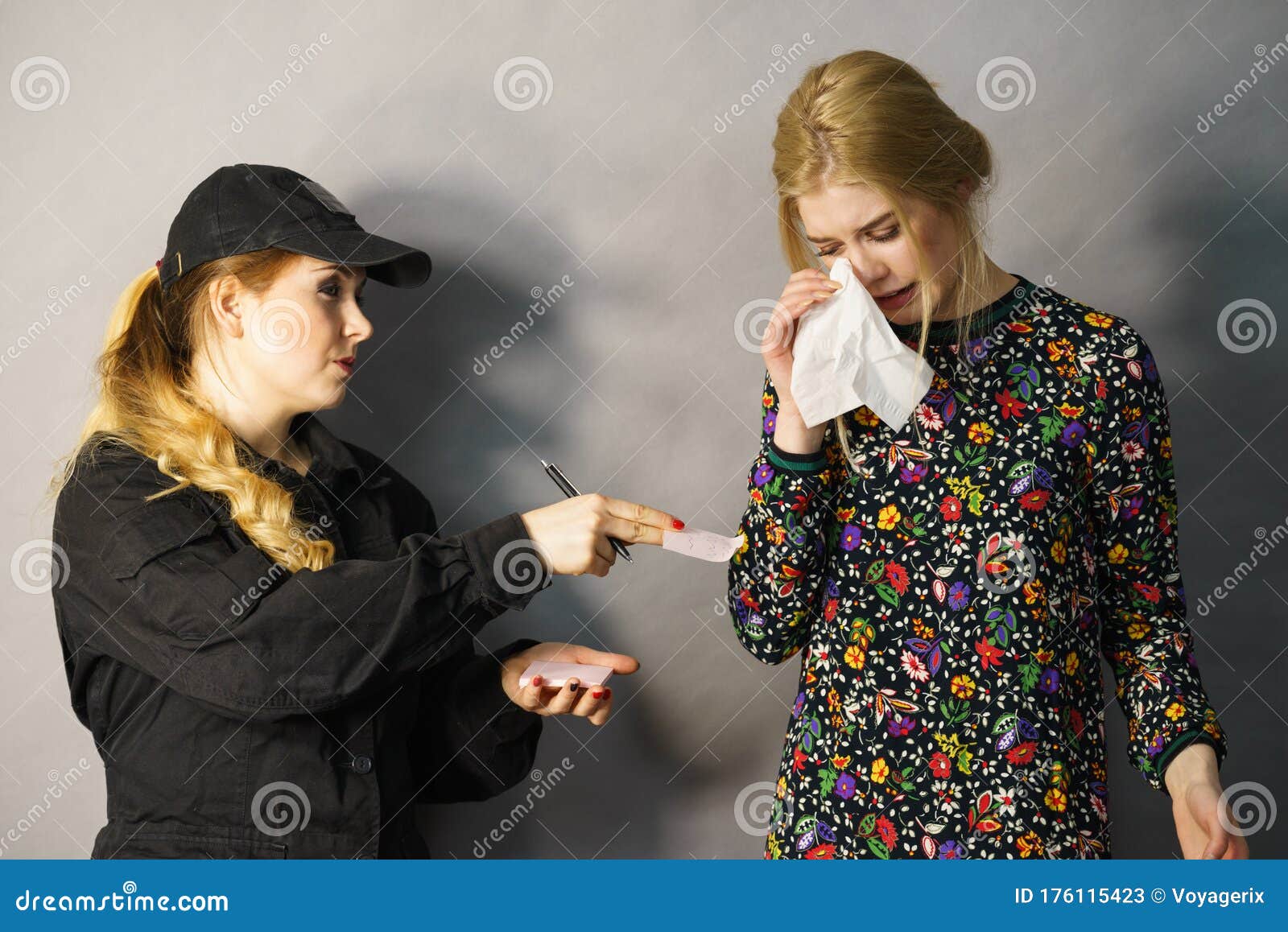 Security Guard And Shoplifter Stock Image Image Of Girl Police