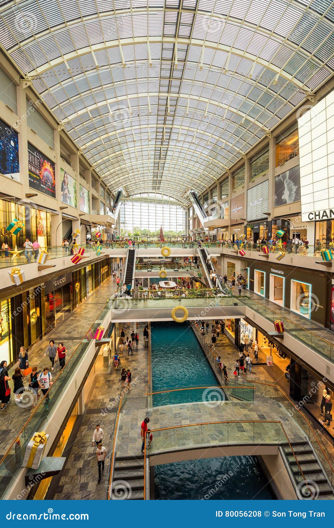 Luxury shopping at The Shoppes, Marina Bay Sands , Singapore 