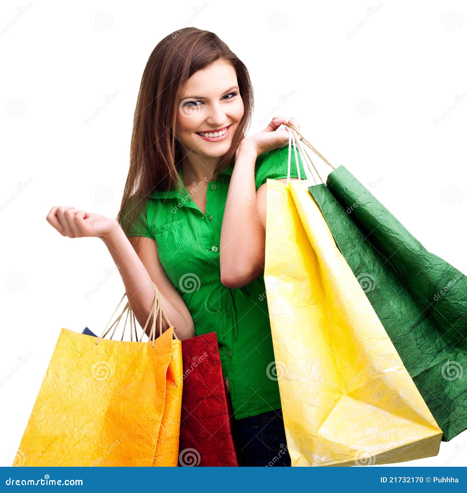 Shopping stock photo. Image of copy, isolated, holding 21732170