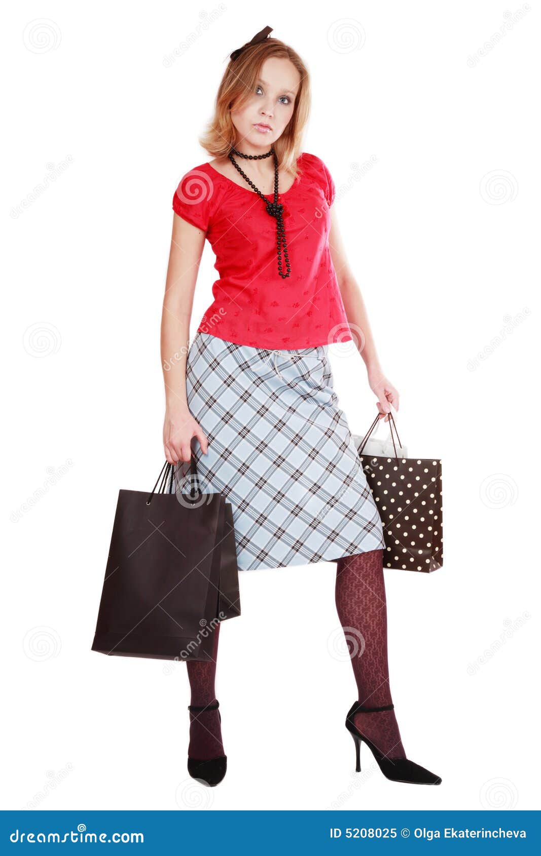 Shopping stock image. Image of buying, lovely, female 5208025