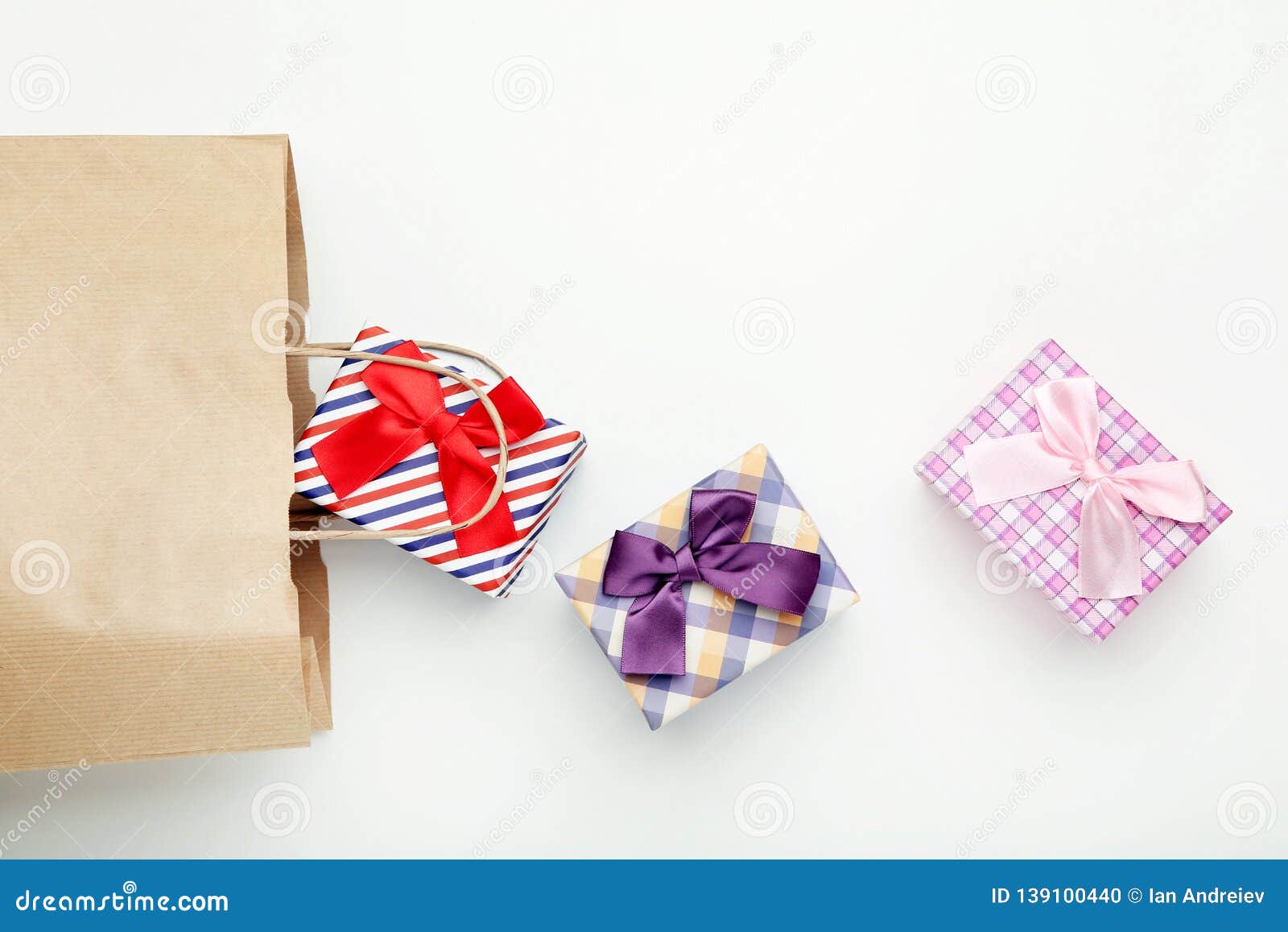 Shopping Bag with Gift Boxes Stock Photo Image of consumerism, pack 139100440