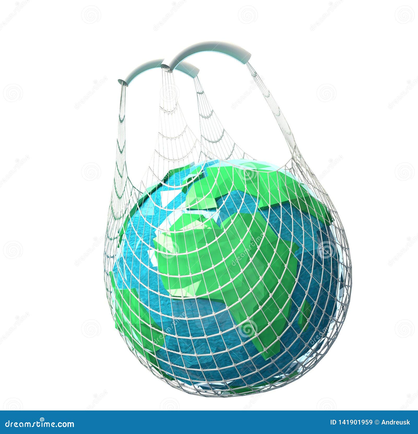 Shopping bag with globe stock image. Illustration of isolated 141901959