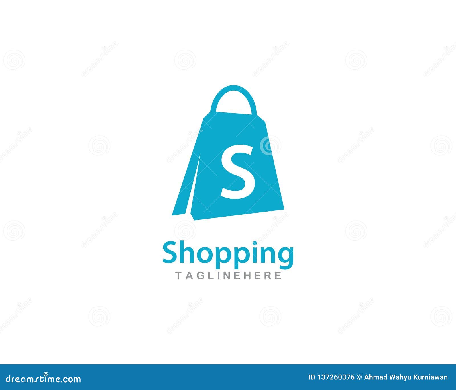 Shopping bag logo stock vector. Illustration of cart - 137260376