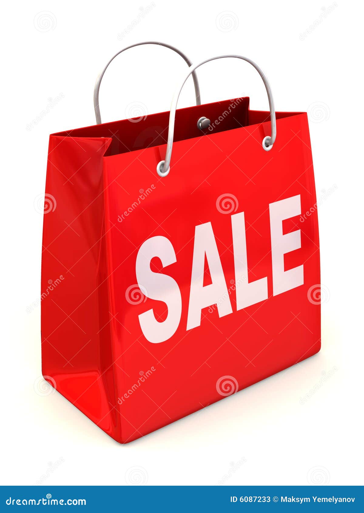 Shopping bag. Sale stock illustration. Illustration of isolated - 6087233