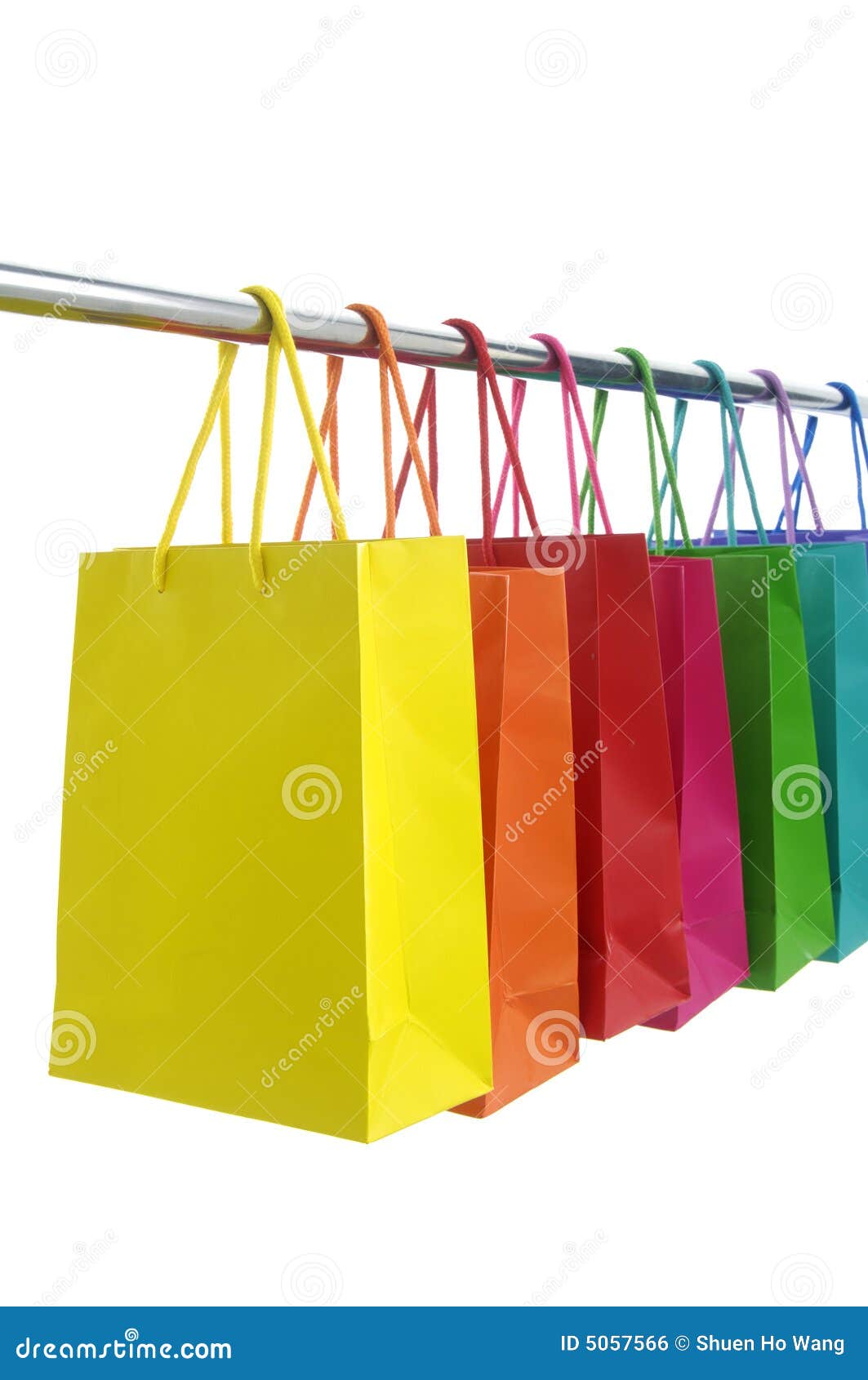 Shopping Bags stock photo. Image of object, rainbow, merchandise - 5057566