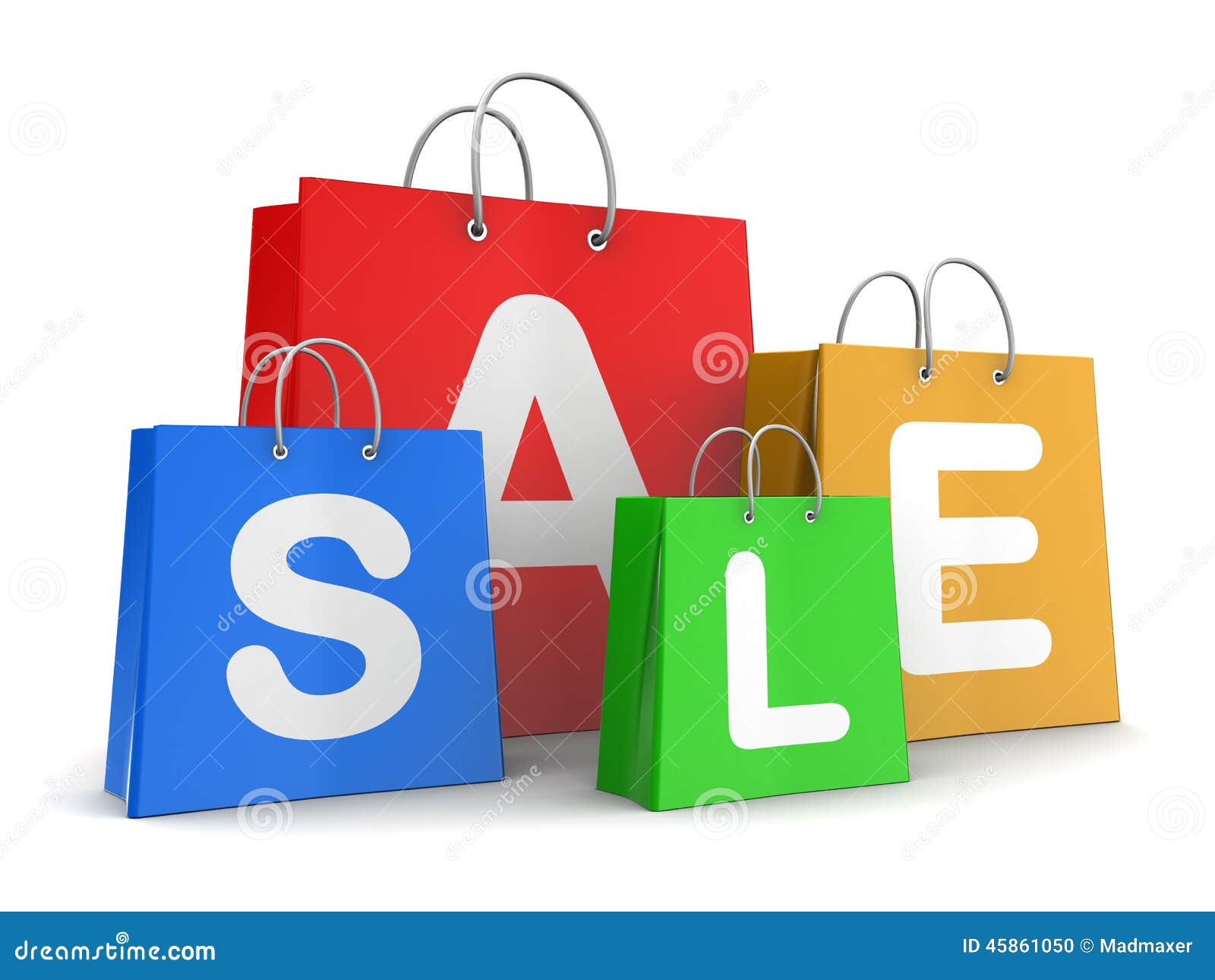 Shopping bags stock illustration. Illustration of marketing - 45861050