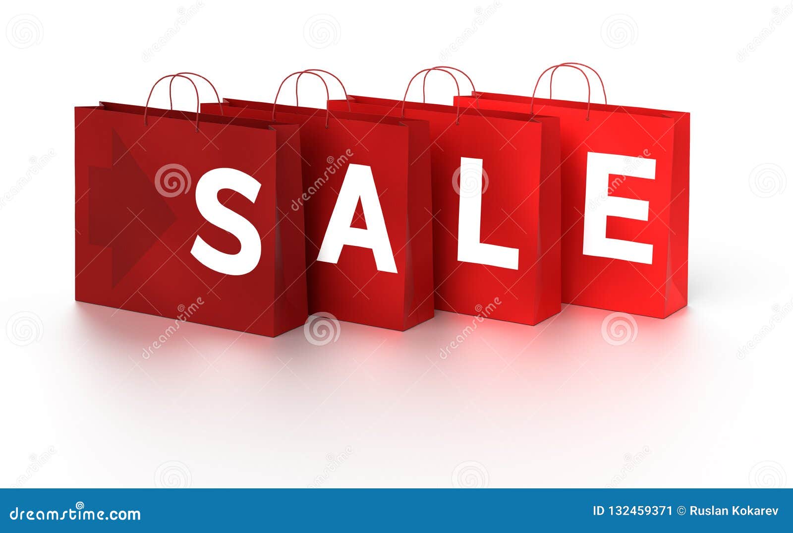 4 Shopping Bags Making Word - SALE Stock Image - Illustration of bags ...