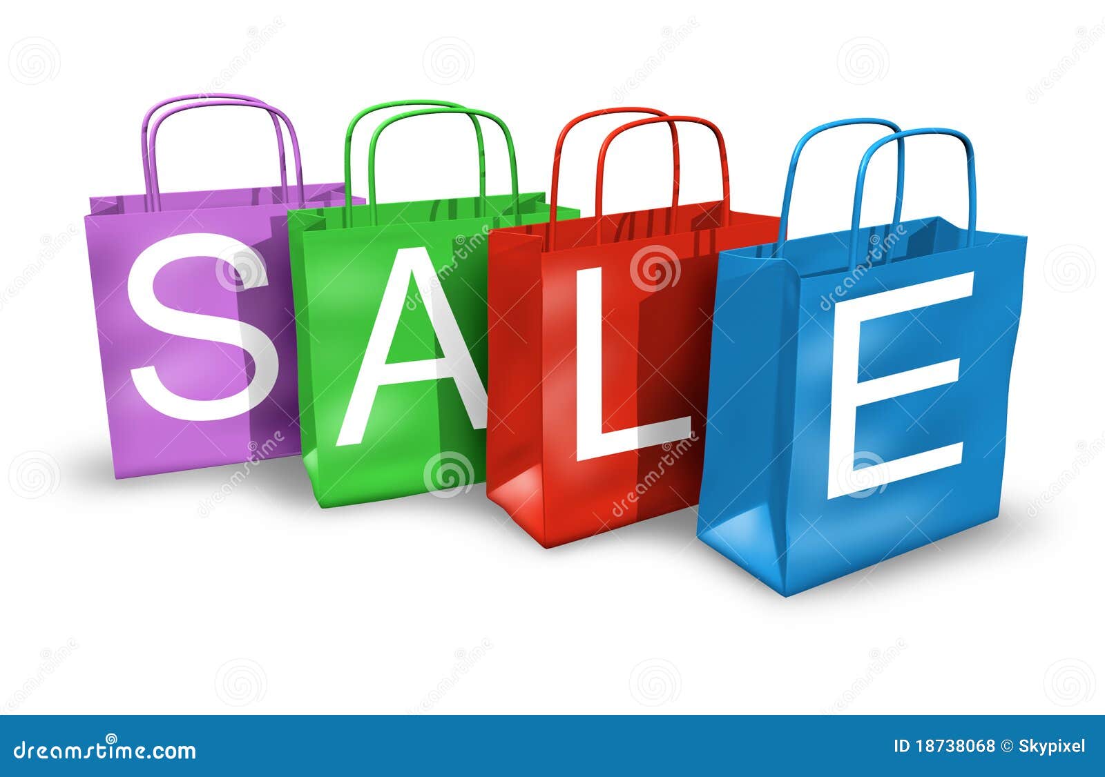 Shopping Bags With The Word Sale Royalty Free Stock Photos - Image ...