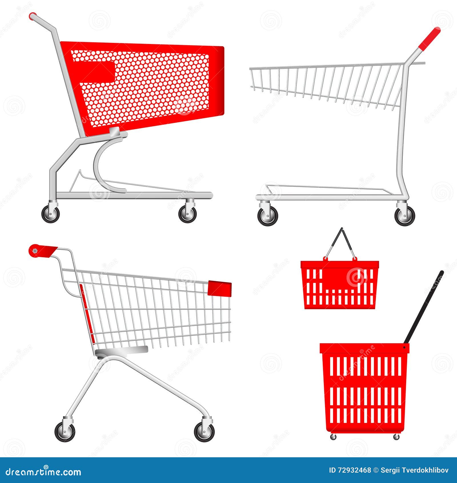 Shopping Cart and Basket stock vector. Illustration of remove - 72932468