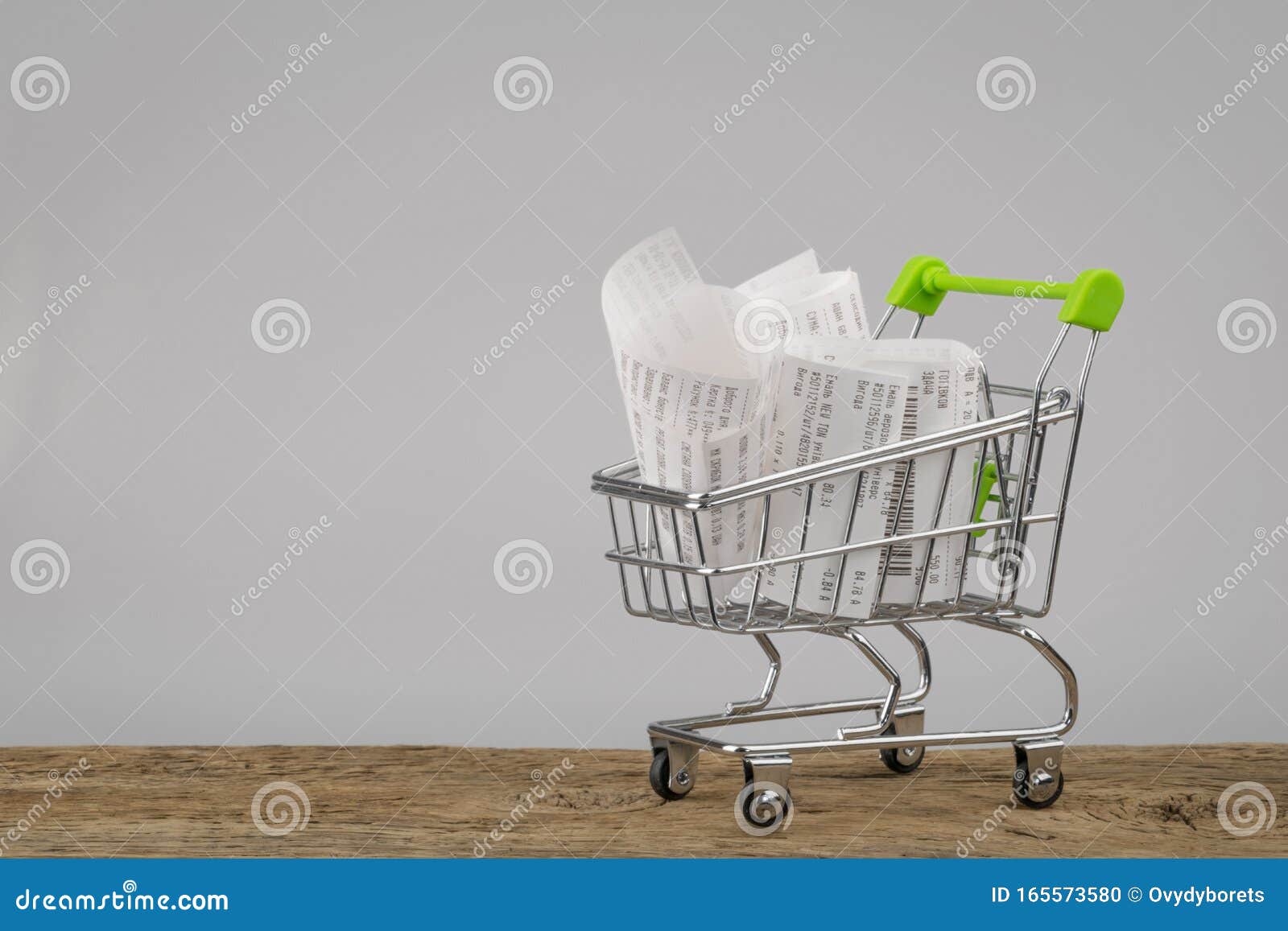 shopping cart, concept for grocery expenses and consumerism