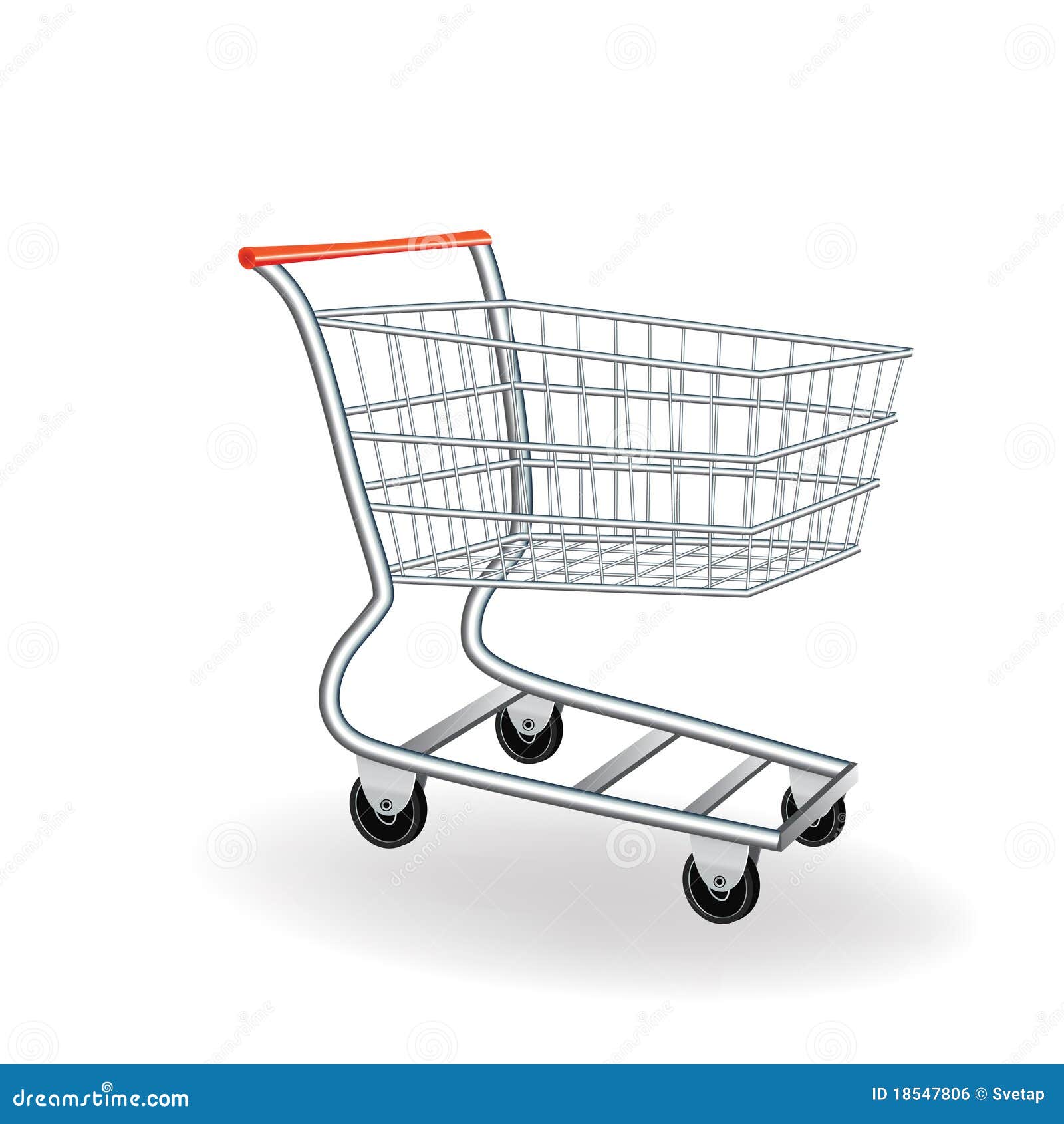 Shopping cart icon stock vector. Illustration of metallic - 18547806