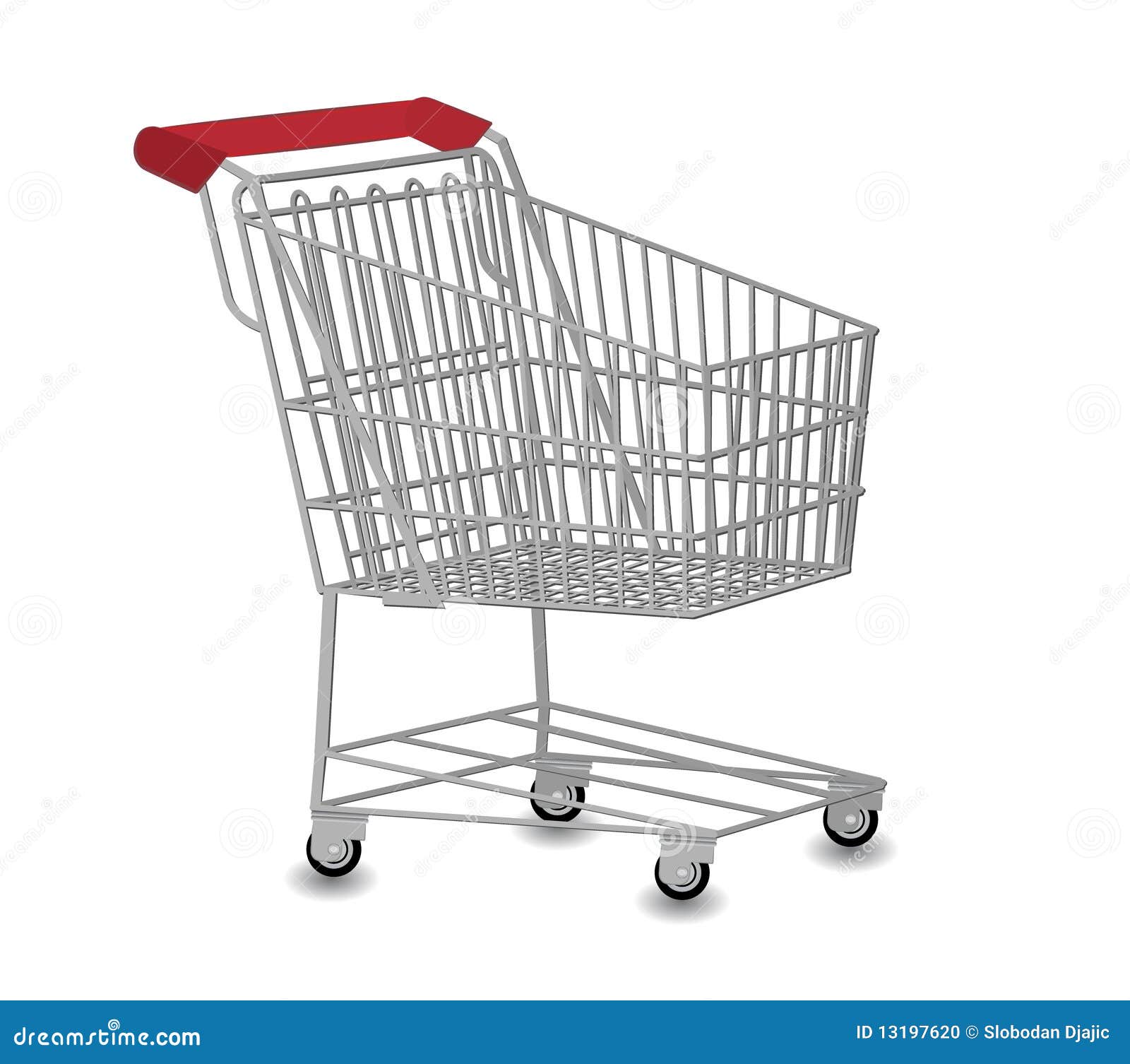 Shopping cart illustration stock vector. Illustration of retailer 13197620