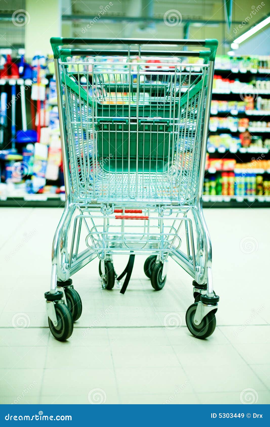 shopping cart in store