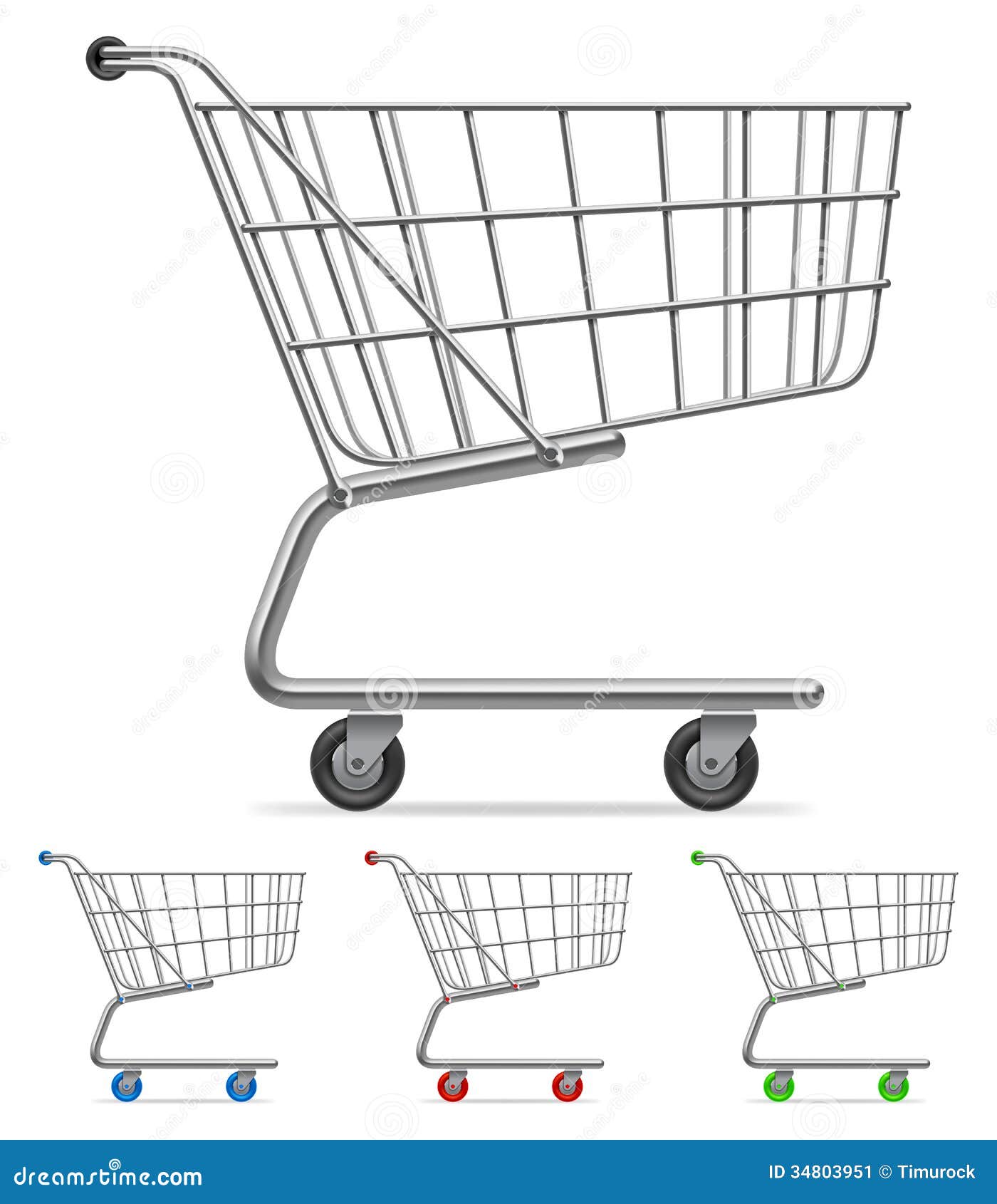 Download Shopping cart. stock vector. Illustration of color, empty ...