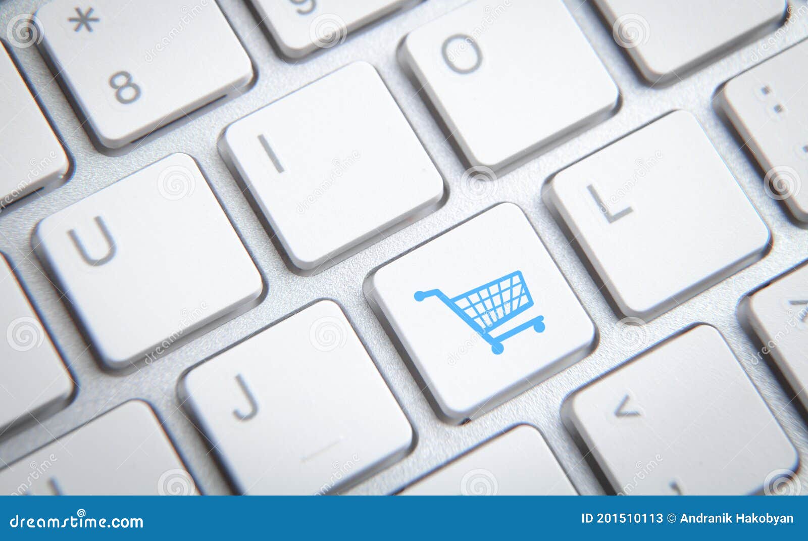 Shopping Cart Symbol on a Computer Keyboard Stock Image Image of