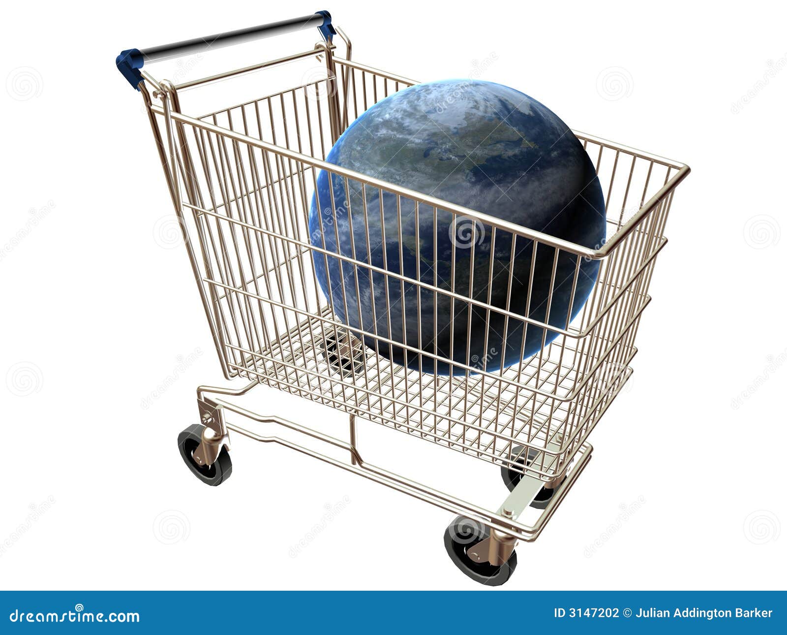 Shopping cart world stock photo. Image of world, globalisation 3147202