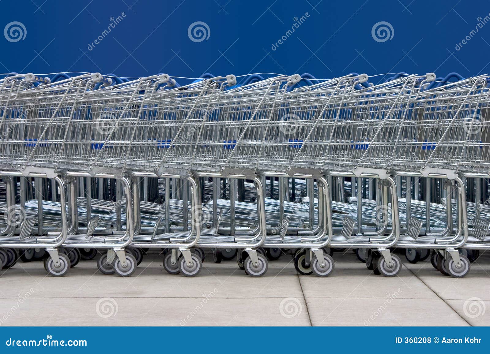 Shopping Carts 1 stock photo. Image of carts, shop, castors 360208