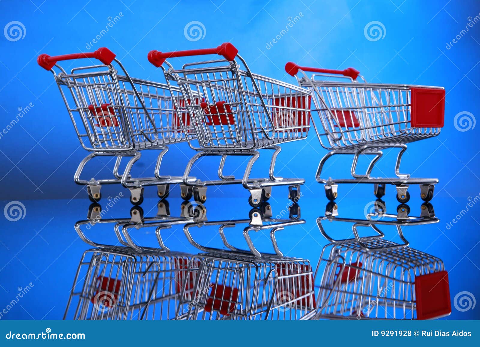 Shopping Carts Picture. Image 9291928