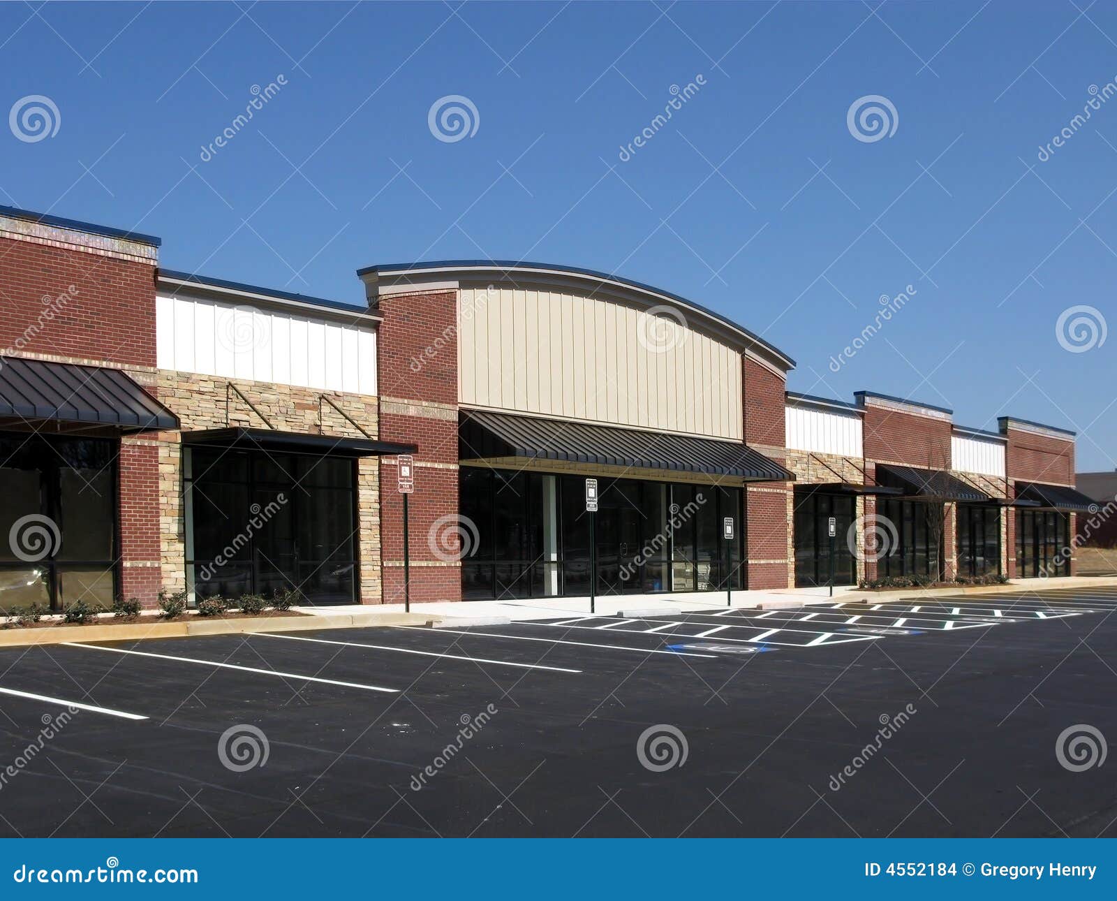 Shopping Center Construction Stock Photo Image of storefront