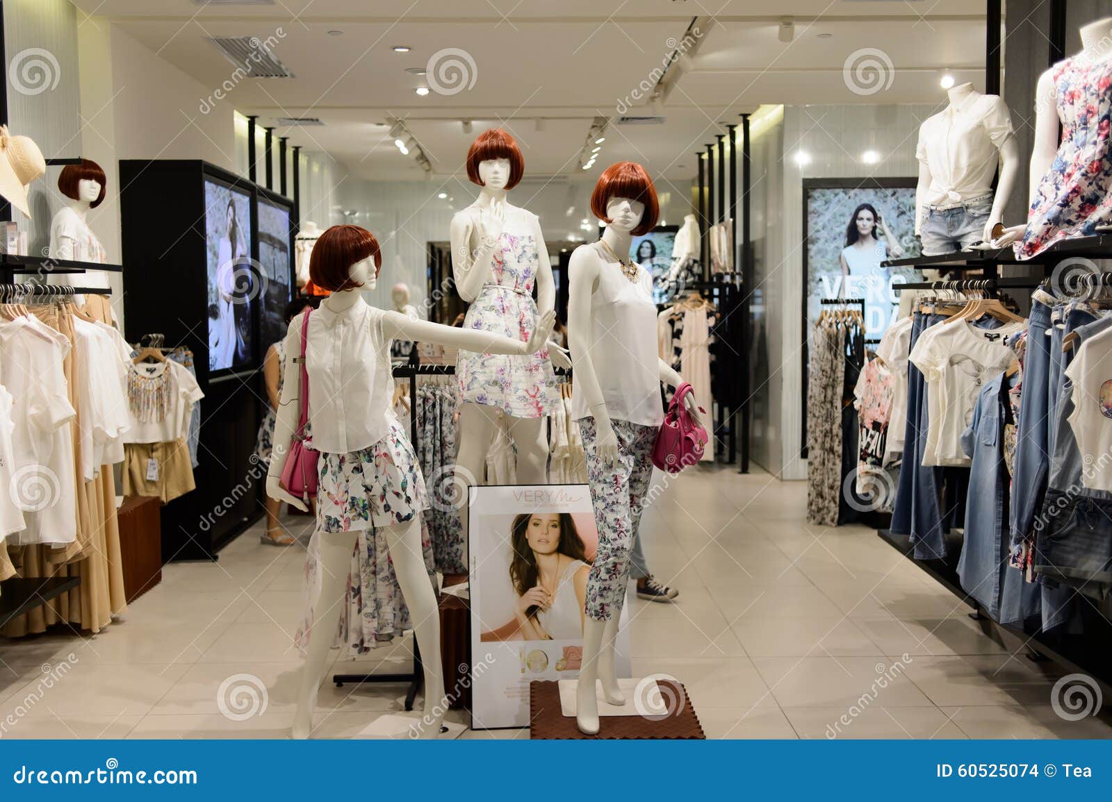 Shopping center interior editorial stock image. Image of mannequin ...