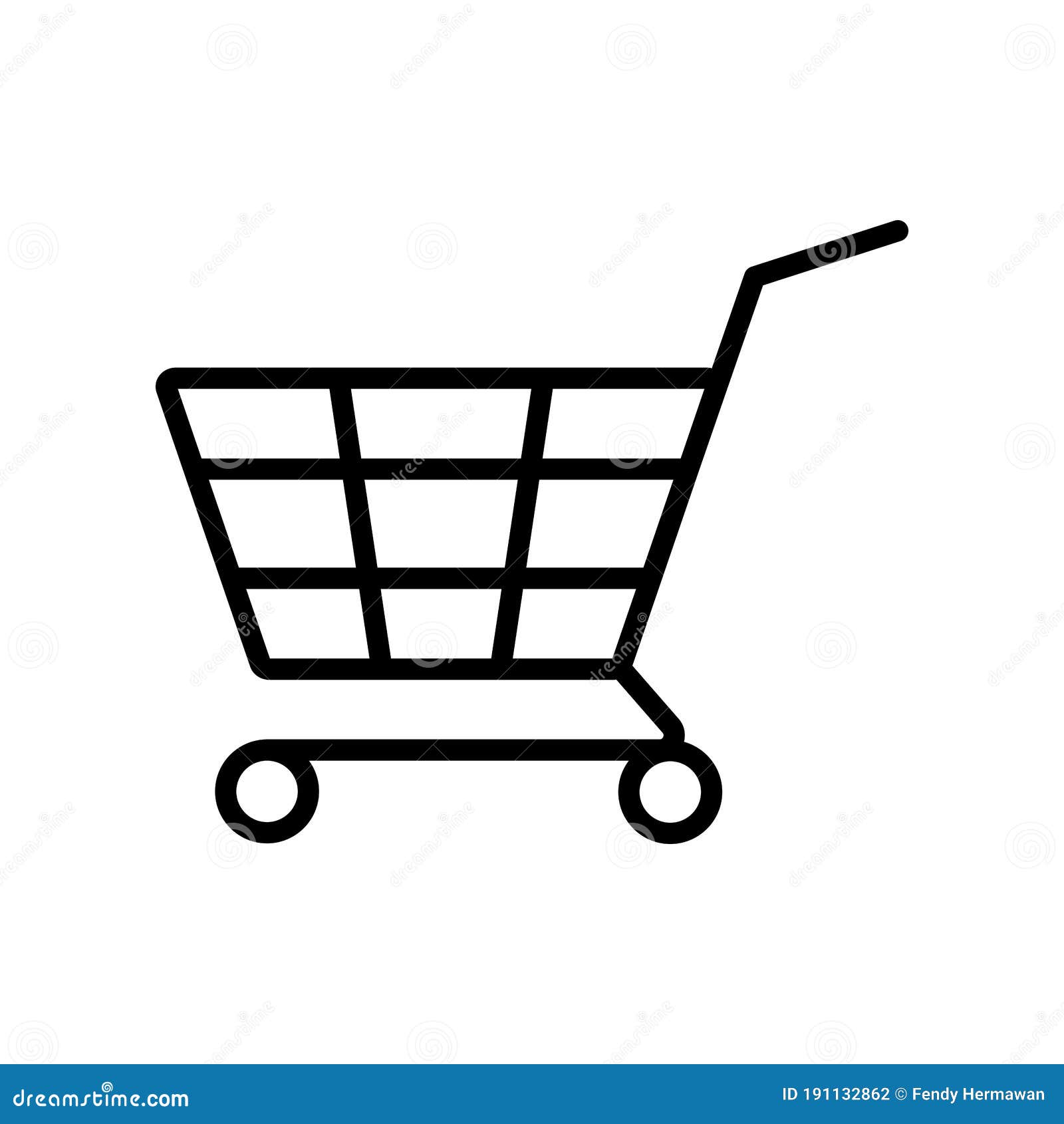 Shopping Chart Trolley Icon Vector Design Template Stock Vector
