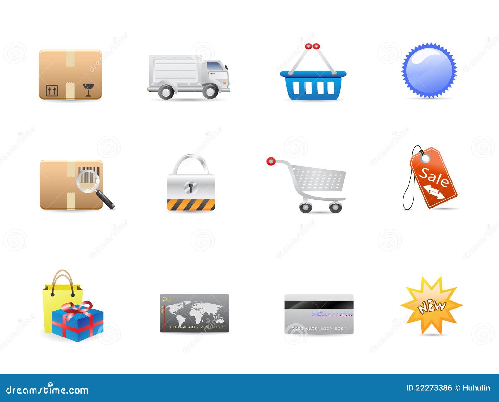 shopping consumerism icon set