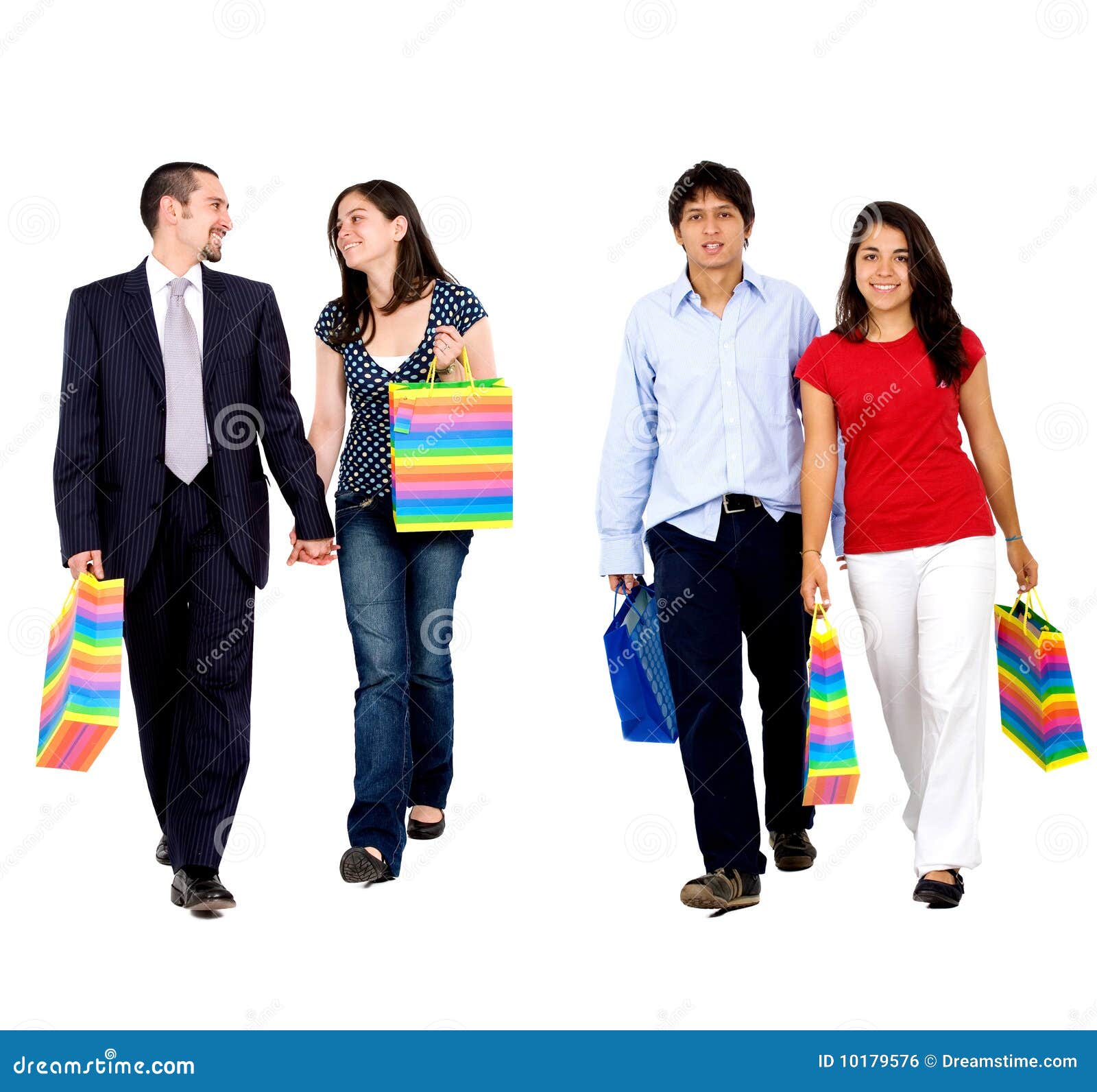 Shopping couples stock photo. Image of shopping, commercial 10179576