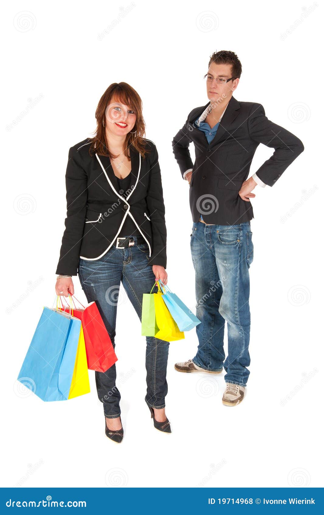 Shopping dilemma stock photo. Image of girl, couple, young 19714968