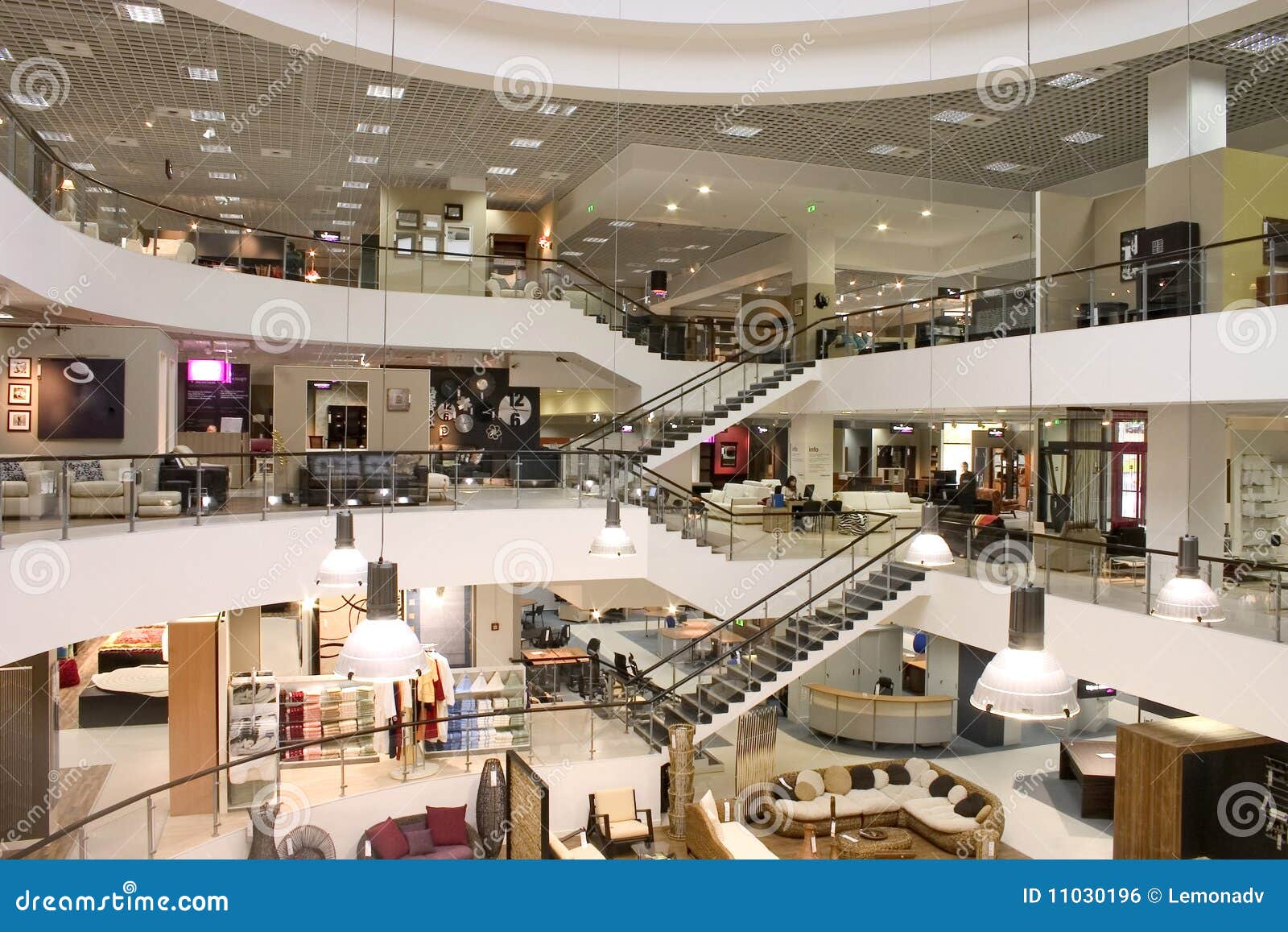 Shopping Mall Royalty Free Stock Image - Image: 11030196