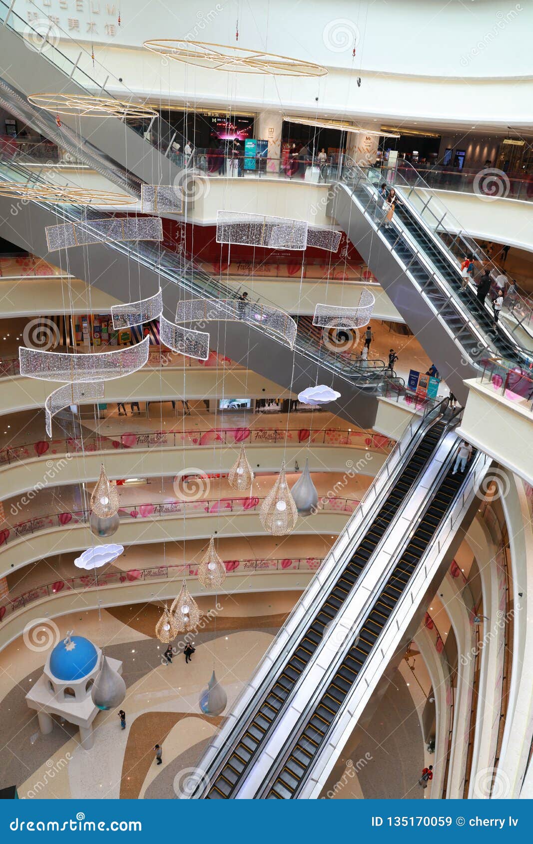 Shopping Mall Center in Shanghai China Editorial Stock Image - Image of ...