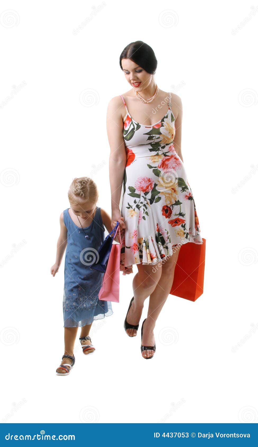 Shopping with my mum stock image. Image of isolated, beautiful 4437053