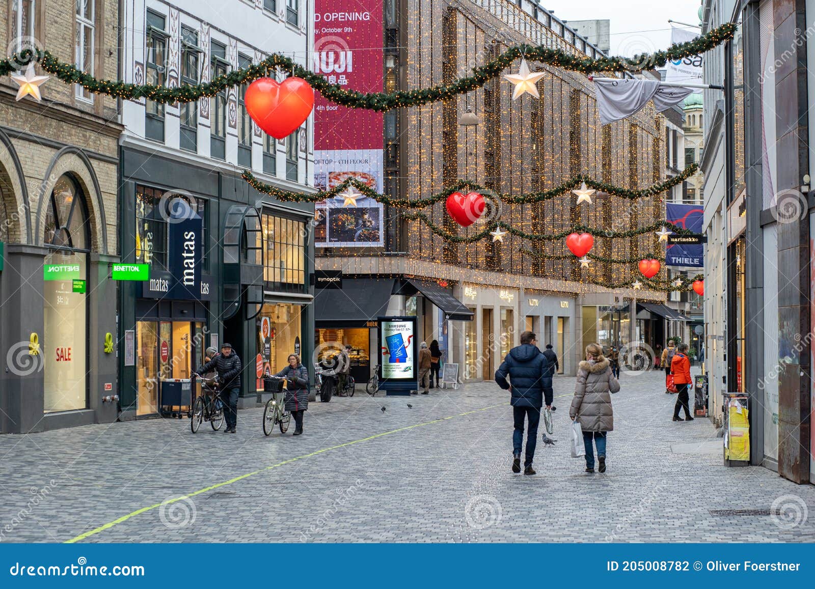 Christmas Decorated Street Denmark Photos Free & Royalty-Free Stock from Dreamstime